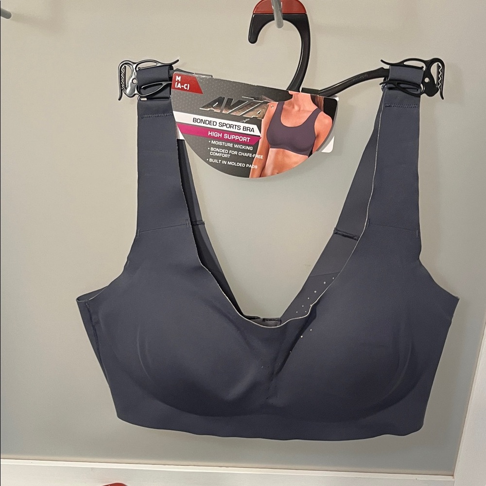 Avia High Support Sports Bra - Dark Gray